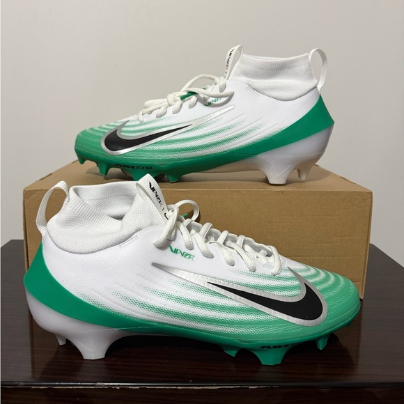 Nike Air Zoom Vapor Pro 1 Football Cleats Mens Size 8 Green White HM8850-100 - Picture 1 of 5